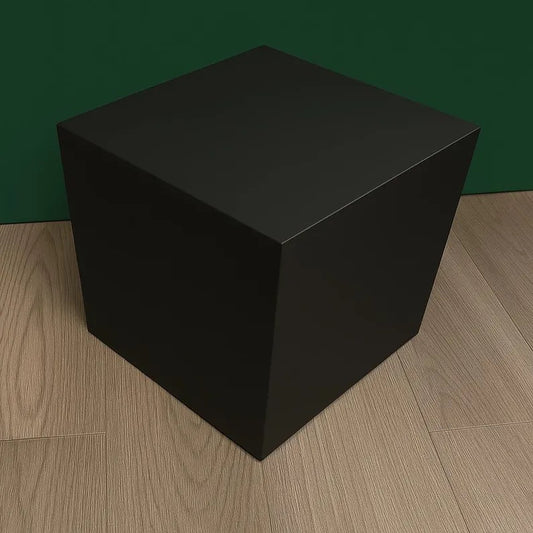 12", 14" or 16" Heavy Duty Display Posing Cube Pedestal Stand Riser Pillar Column in Black - 200 lb. capacity