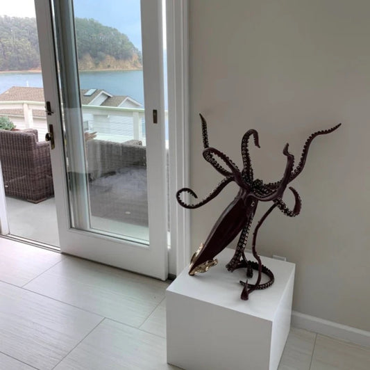 10x10x32"H - Art display pedestal, stand, plinth, column, weddings & photography - Heavy duty 200lbs capacity | Shipping via FedEx Included