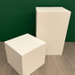 12", 14" or 16" Heavy Duty Display Posing Cube Pedestal Stand Riser Pillar Column in White - 200 lb. capacity