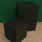 12", 14" or 16" Heavy Duty Display Posing Cube Pedestal Stand Riser Pillar Column in Black - 200 lb. capacity