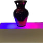 Pedestal, Table top and lighted - 20x7.5x6.5”H - Dual RGB LED WiFi bulbs pre-installed - handmade, Art Display Pedestal