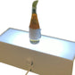 Pedestal, Table top and lighted - 20x7.5x6.5”H - Dual RGB LED WiFi bulbs pre-installed - handmade, Art Display Pedestal